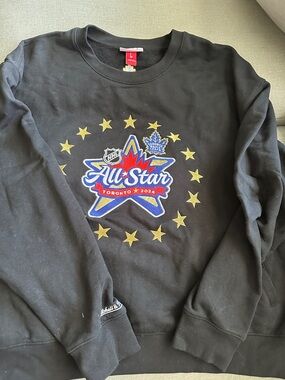 Mitchell & Ness Black NHL All-Star Toronto 2024 Crewneck Sweatshirt